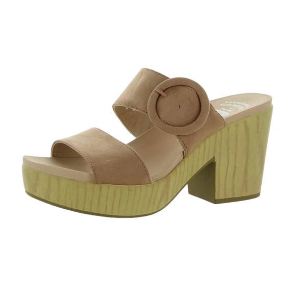 Dr. Scholl's Women's Bayside Block Heeled Sandals Tan Size 9 1/2 - Picture 1 of 3